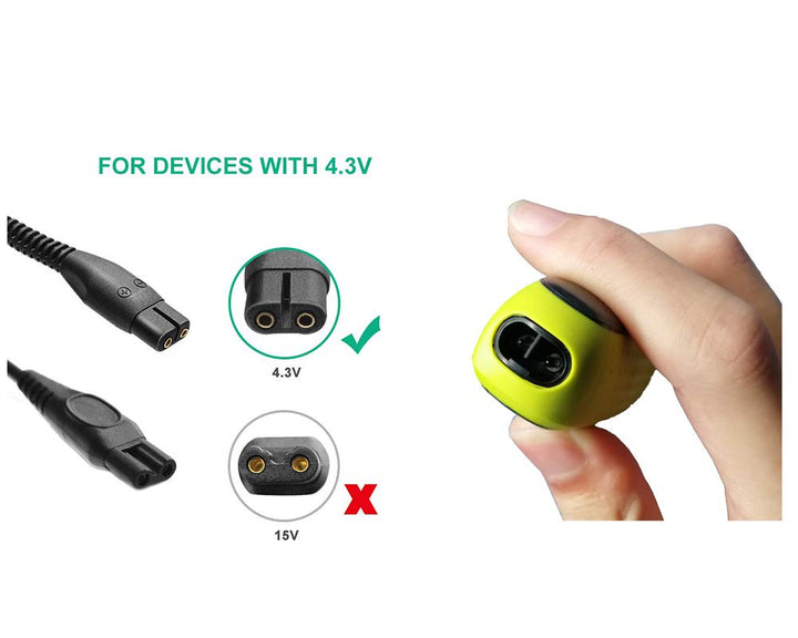 TYZEST 4.3V Shaver Charger Adapter Power Cord for Phili