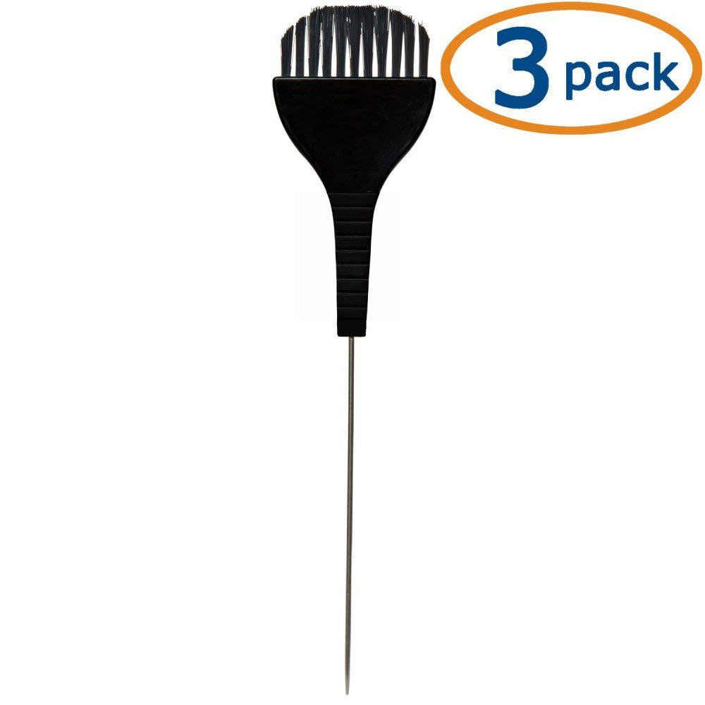Tamer Tint Brush with Metal Pin Tail - 3 Pack