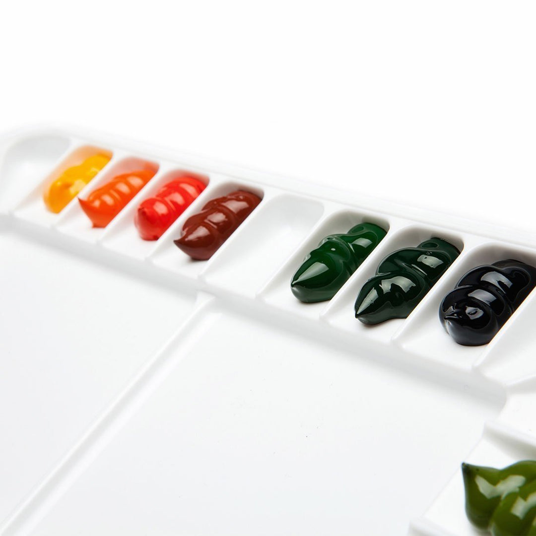 Airtight Watercolor 18-Well Fuchsia Palette