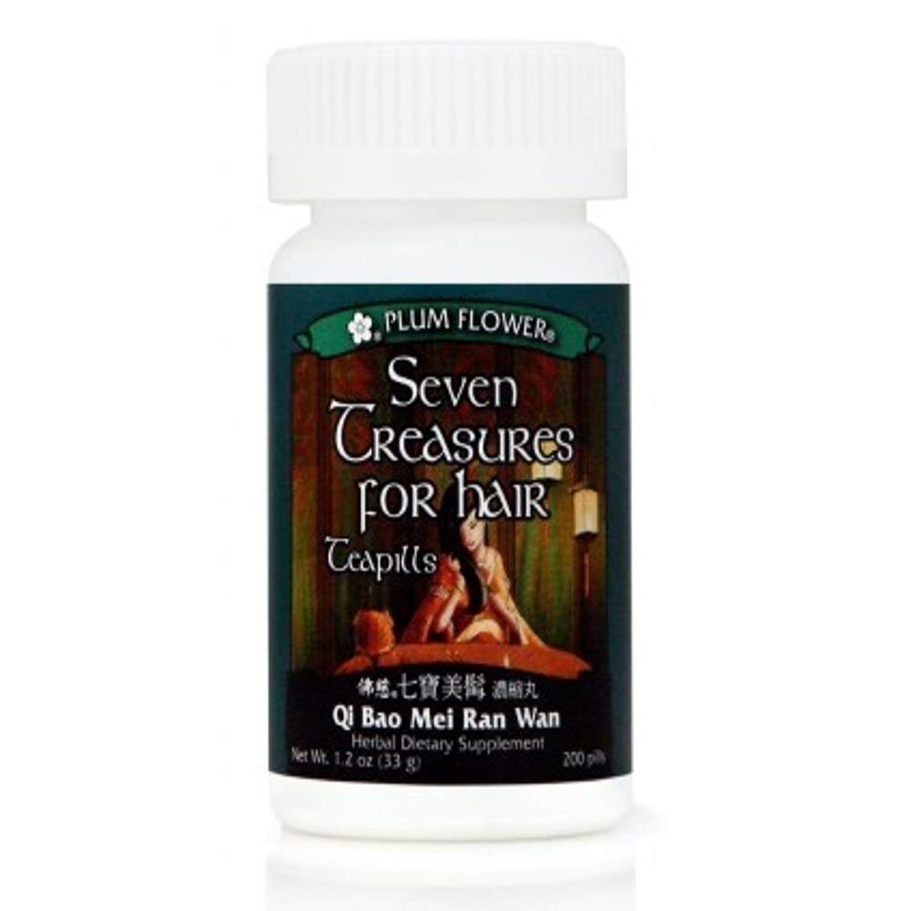 Seven Treasures for Hair Teapills (200 ct, Qi Bao Mei Ran Wan)