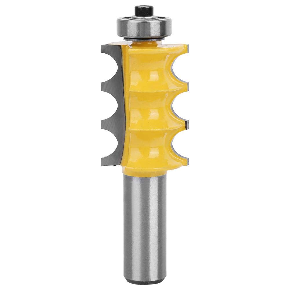 3/16-Inch Radius Triple Bead Trim Molding Router Bit 1/2 Shank Woodworking Milling Cutter Tool