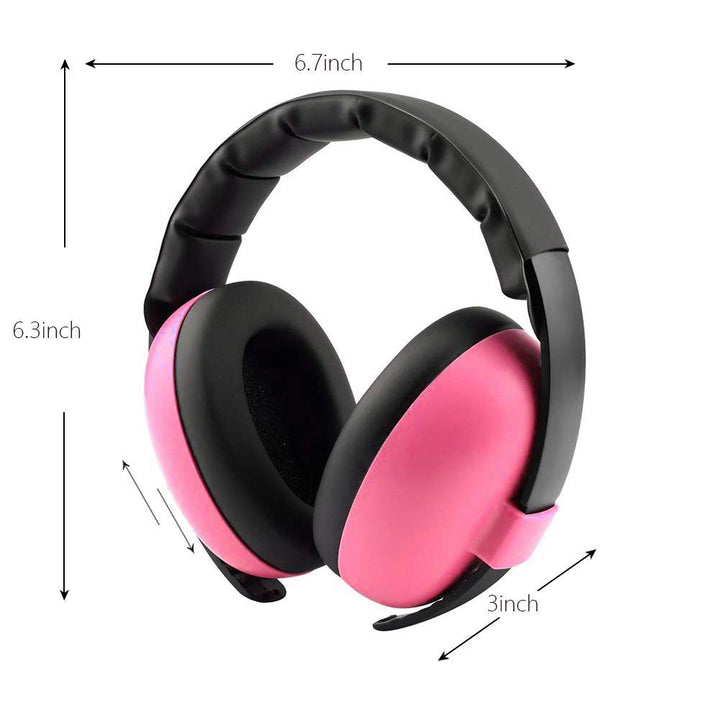 Alitamei Baby Ear Protection Noise Cancelling Headphones for Kids Noise Reduction Hearing Protection Earmuffs for 0-3 Years Babies, Toddlers, Infant (Redrose)
