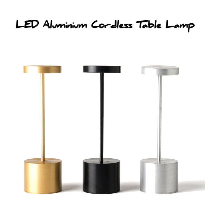 2 Pack Rechargeable Table Lamp, LED Cordless Table Lamp,5000mAh Battery Operated Portable Table Light,Dimming for Restaurant/Patio/Outdoor(Black)