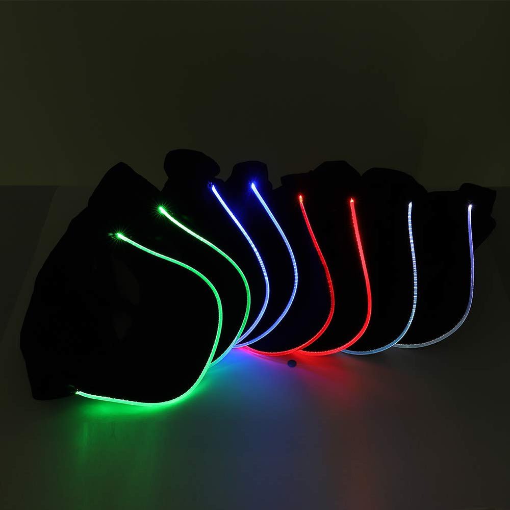JIGUOOR LED Hat Light Up Baseball Cap Flash Glow Party 