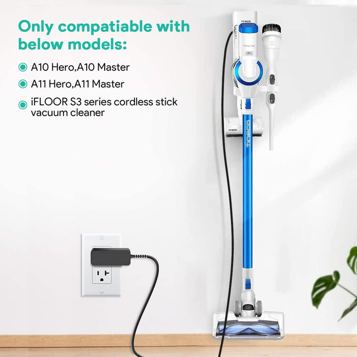 26V AC DC Adapter Compatible with Tineco Charger TINECO A10 A11 S3 Hero Master iFLOOR S3 Series Cordless Stick Handheld Wet Dry Vacuum Cleaner YLS0241A-T260080 Power Supply Cord Cable Charger