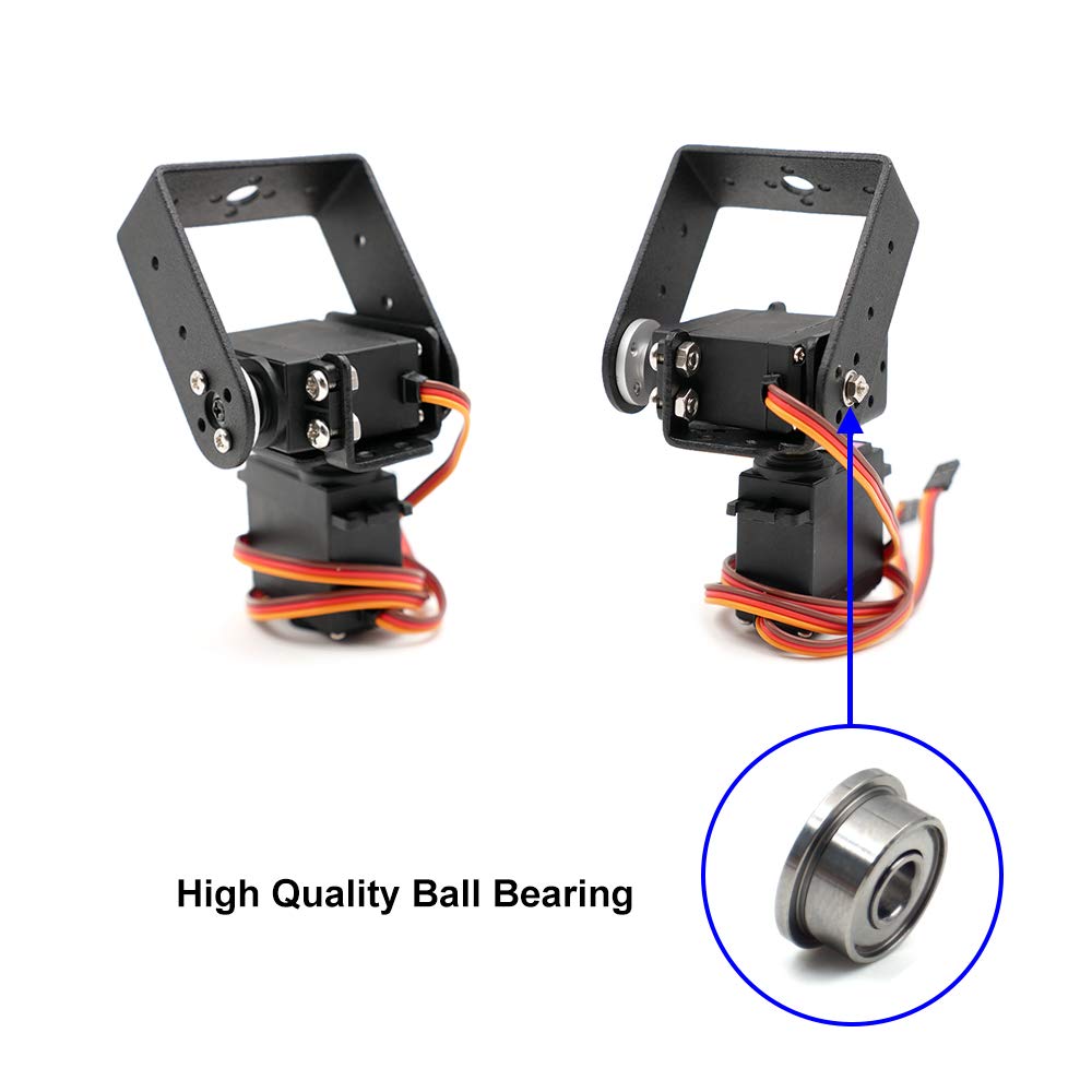 2 Sets Pan Tilt Servo Mount Bracket for MG996R S3003 Steering Gear Robot Car Boat