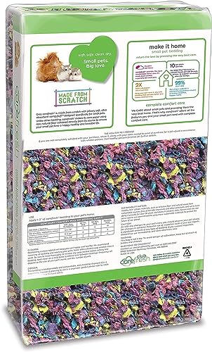 Carefresh 99% Dust-Free Confetti Natural Paper Small Pet Bedding with Odor Control, 23 L