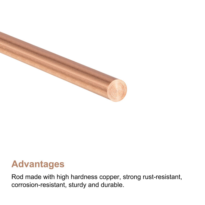 MECCANIXITY 3mm Diameter 250mm Length Solid Copper Roun