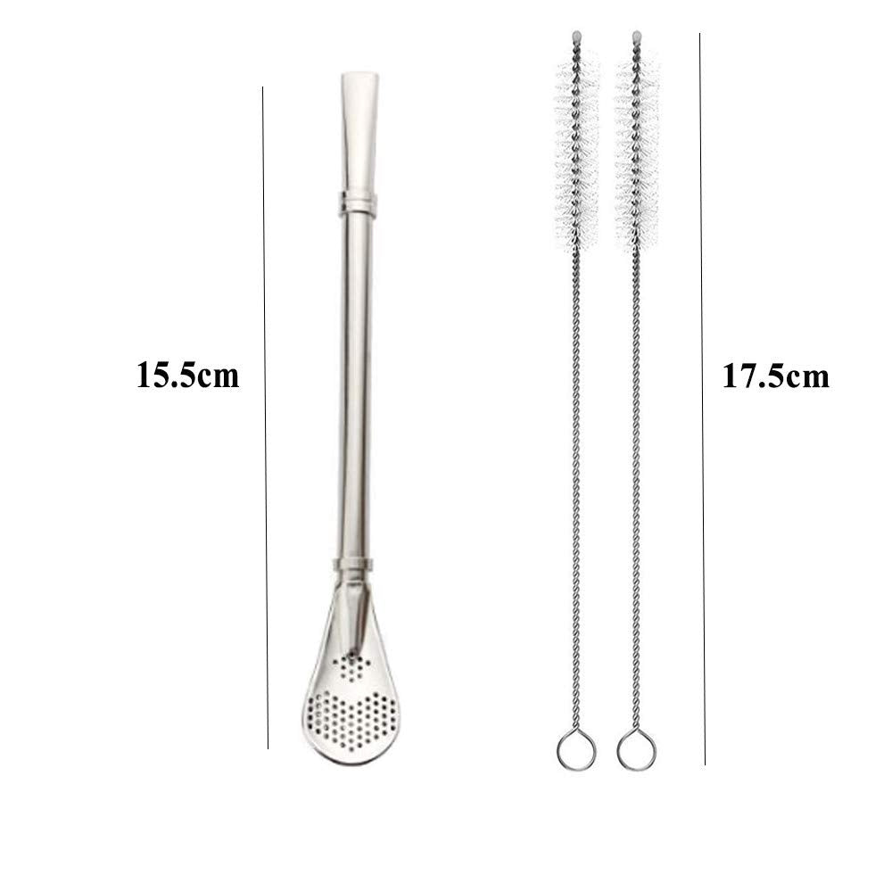EvaGo Reusable Stainless Steel Drinking Straws with Fil