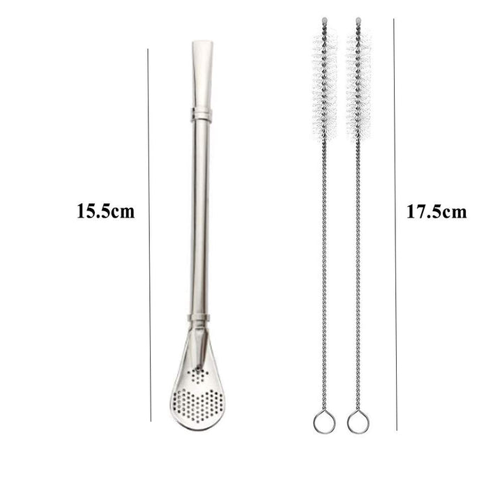 EvaGo Reusable Stainless Steel Drinking Straws with Fil
