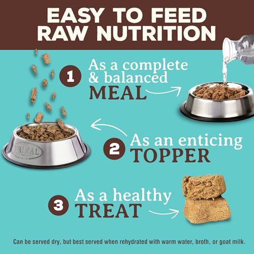 Primal Freeze Dried Raw Cat Food Nuggets Chicken &amp; Salmon, Complete &amp; Balanced Meal or Topper, Premium, Healthy, Grain Free, High Protein Raw Cat Food with Probiotics (14 oz)