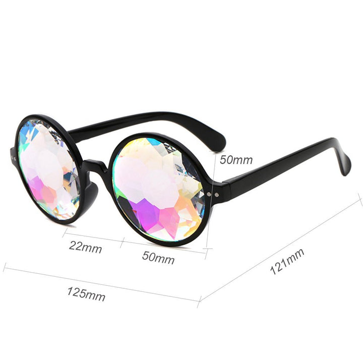 Armear Women Kaleidoscope Rave Rainbow Glasses Prism Mi