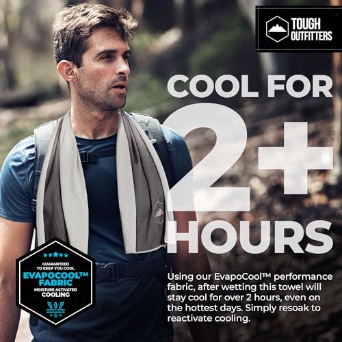 Cooling Towels (38.5x12) - Cooling Towels for Neck &amp; Face, Cooling Neck Wraps - Ice Towel &amp; Sweat Rag for Camping, Gym, Yoga &amp; Sports