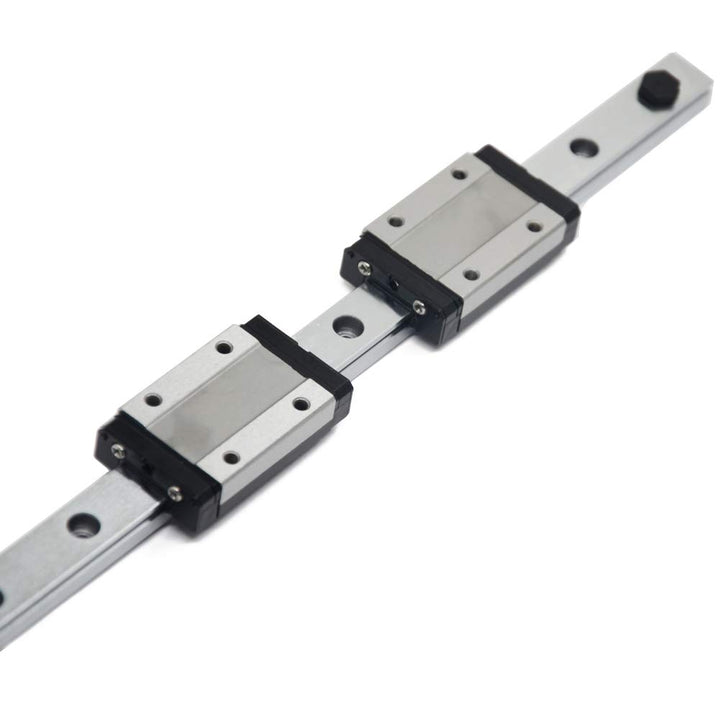 MGN12 300mm Linear Rail Guide with 2 MGN12H Stainless Steel Black Carriage Blocks for Ender 3, Corexy, Tronxy, Delta Kossel 3D Printers Upgrades and CNC Machine
