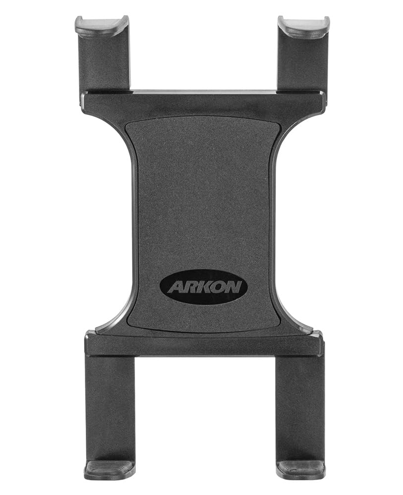 Mounts Slim-Grip Universal Tablet Holder | Grips Devices up to 18.4 in Screen Size | 4-Hole AMPS Pattern Compatible | Fits iPad, Samsung Tab, Google, Surface, and More | TAB001-AMPS
