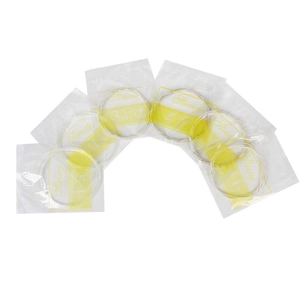 Oud Strings Set, Nylon and Silver-Plated Copper Alloy Strings for Oud Accessory Parts(11 strings)