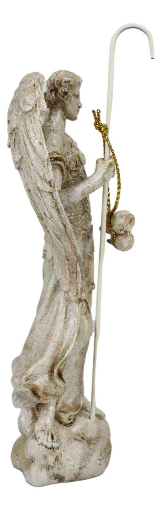 Ebros Ivory Painted Greek Orthodox Christian Church Archangel of The Angelic Council Statue 5 Tall Figurine (Raphael The Healing of God)