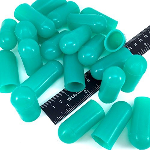 25 Piece 3/4 ID High Temp Silicone Rubber End Caps - Powder Coating, Painting, Plating, Blasting Protection