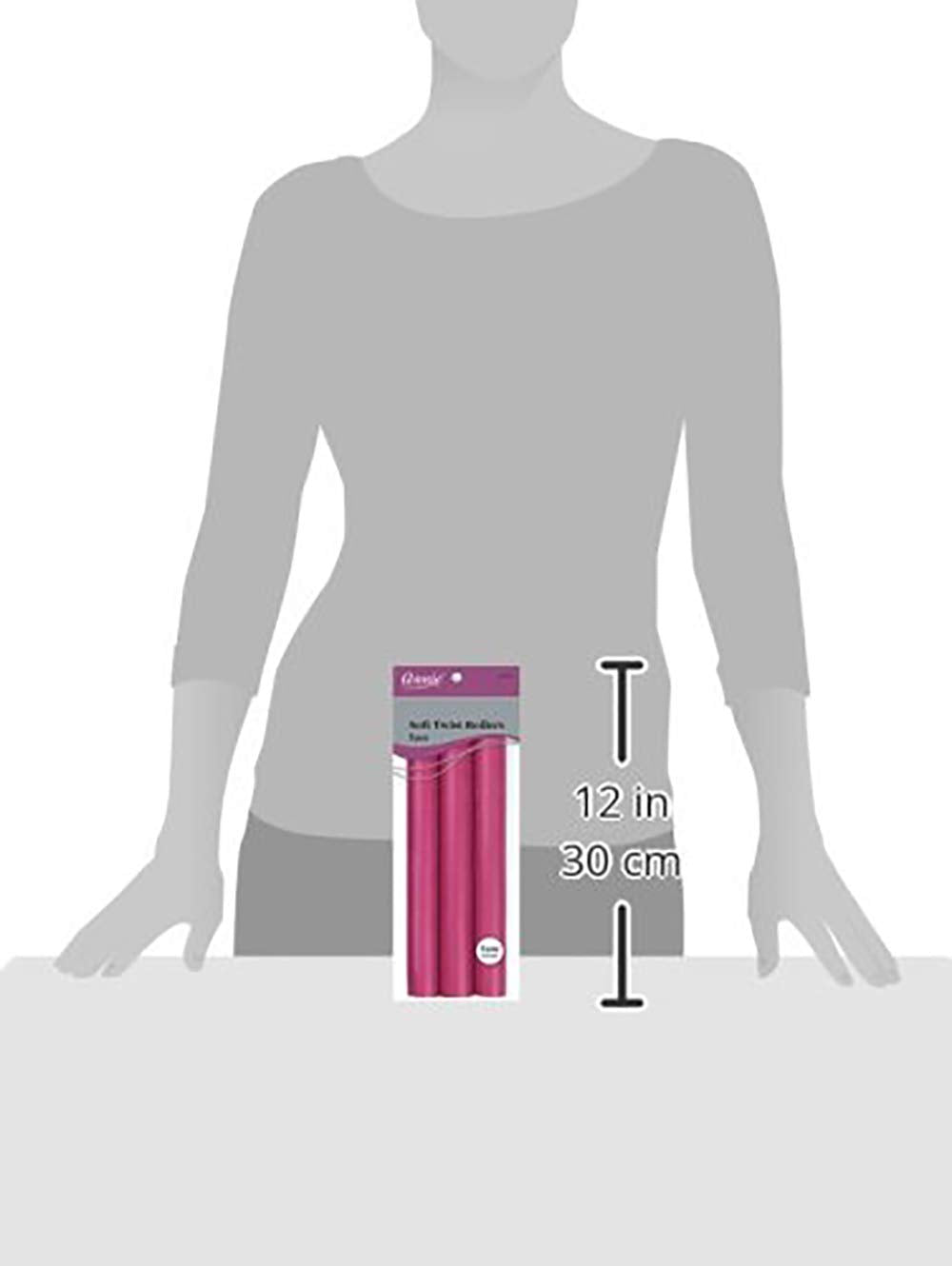 Soft Twist Rollers, Plum, 3 Count