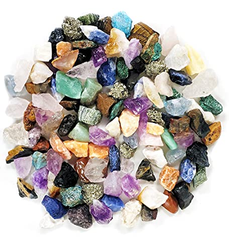 Rock Collection for Kids. Includes 250+ Bulk Rocks, Gemstones & Crystals + Genuine Fossils and Minerals - 2 Lbs. - Geology Science STEM Toys, Gifts for Boys & Girls Ages 6+. Earth Science Activity