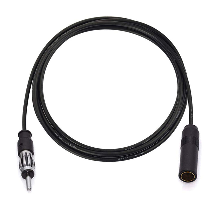 Bingfu Car Radio Antenna Extension Cable 4 feet / 48 inch FM AM Radio Car Antenna Extension Cable Cord DIN Plug Connector Coaxial Cable for Vehicle Truck Car Stereo Head Unit CD Media Receiver Player