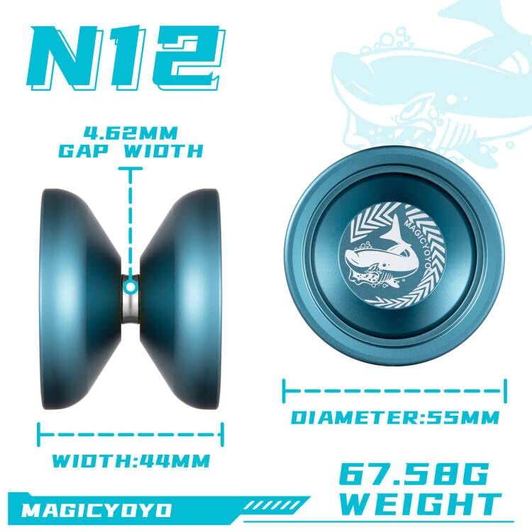 MAGICYOYO Professional Yoyo Shark Honor N12 Yoyo Long T