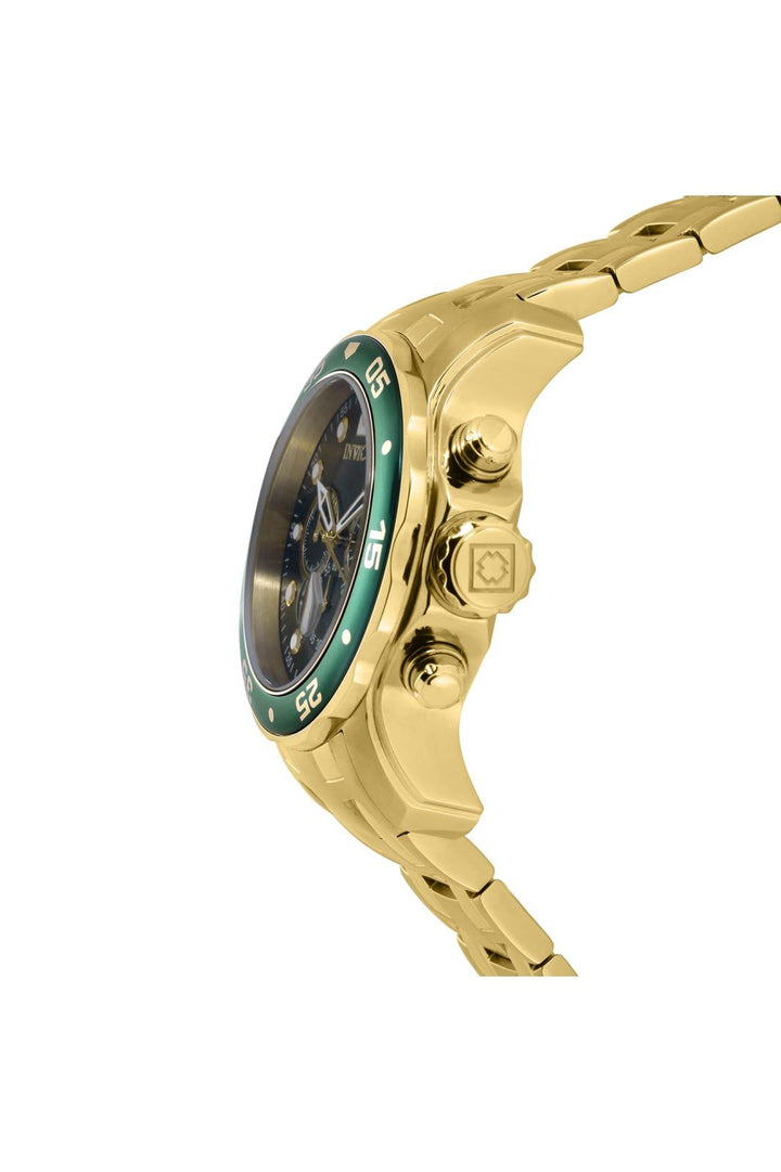 Men&#39;s 0075 Pro Diver Chronograph 18k Gold-Plated Watch