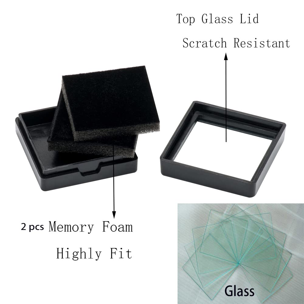 Giftop Loose Gemstone Display Box Jewelry Box Container