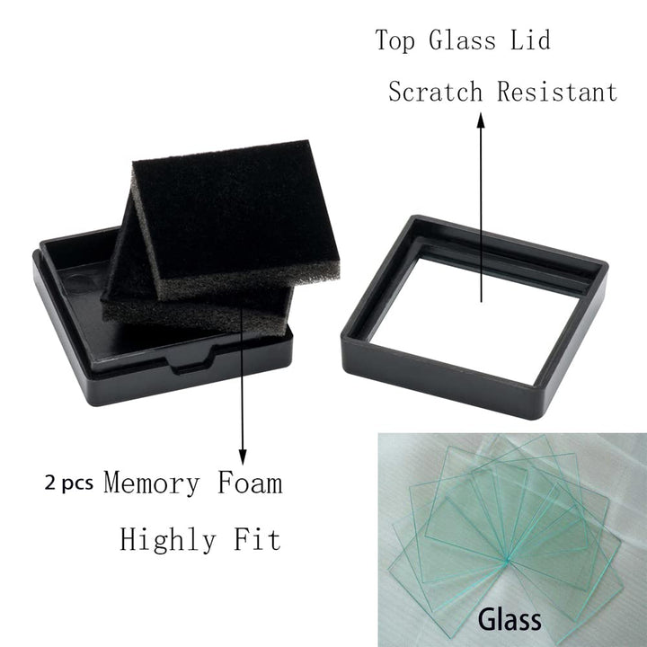 Giftop Loose Gemstone Display Box Jewelry Box Container