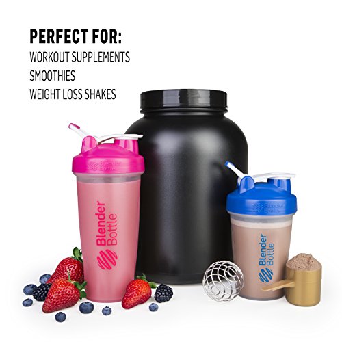 BlenderBottle Classic Shaker Bottle Perfect for Protein