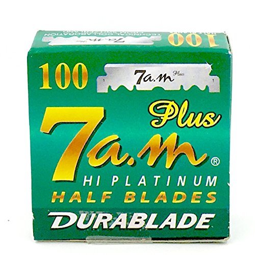 100 HI- PLATINUM Straight Edge Razor Blades for Professional Barber Razors