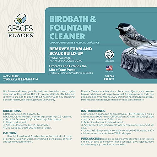 Bird Bath &amp; Fountain Cleaner 8oz.
