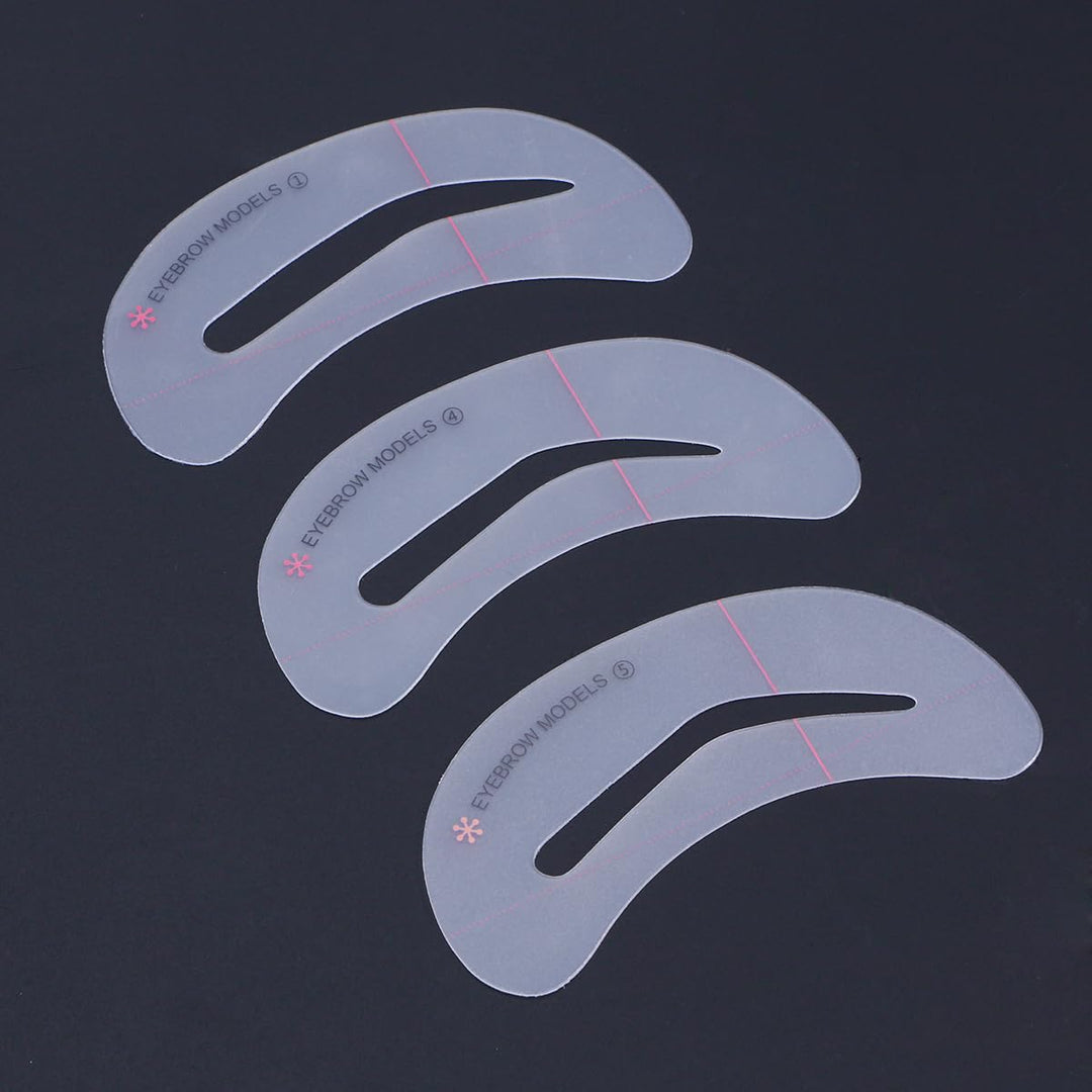 Frcolor 6pcs Eyebrows Model Grooming Stencil Kit Shaping Templates DIY Tools