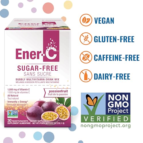 Ener-C Sugar Free Energy Passion Fruit Multivitamin Dri