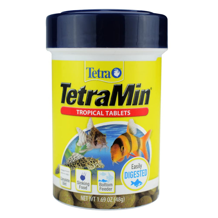 Min Tropical Tablets 1.69 Ounces, Nutritionally Balanced Fish Food For Bottom Feeders