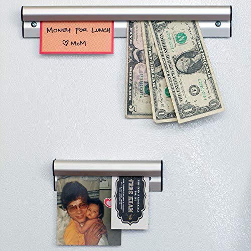 Hangman Clip-It Strip Magnetic Note and Paper Holder-Al