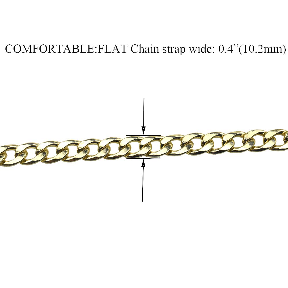 HAHIYO Purse Chain Strap Length 15.7 inches Light Gold 