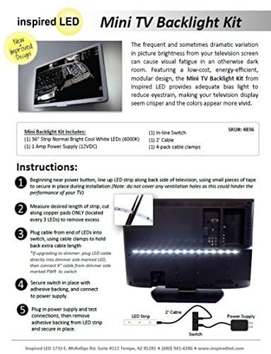 Inspired LED Backlight for TV Home Theater Normal Brigh