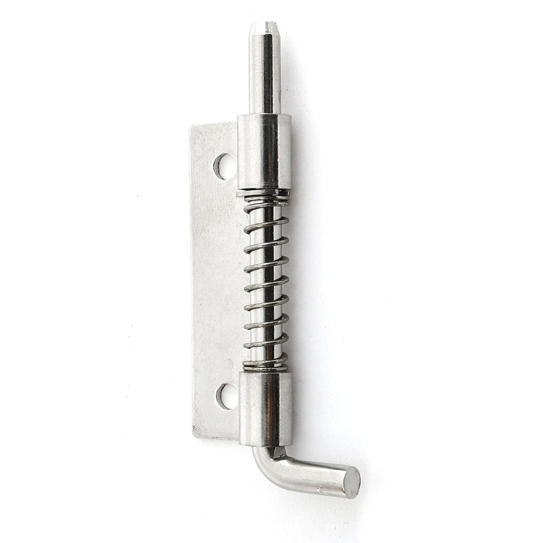 4Pcs M5 Spring Loaded Barrel Bolt Latch Length Sliding Bolt Carbon Steel 2L+2R