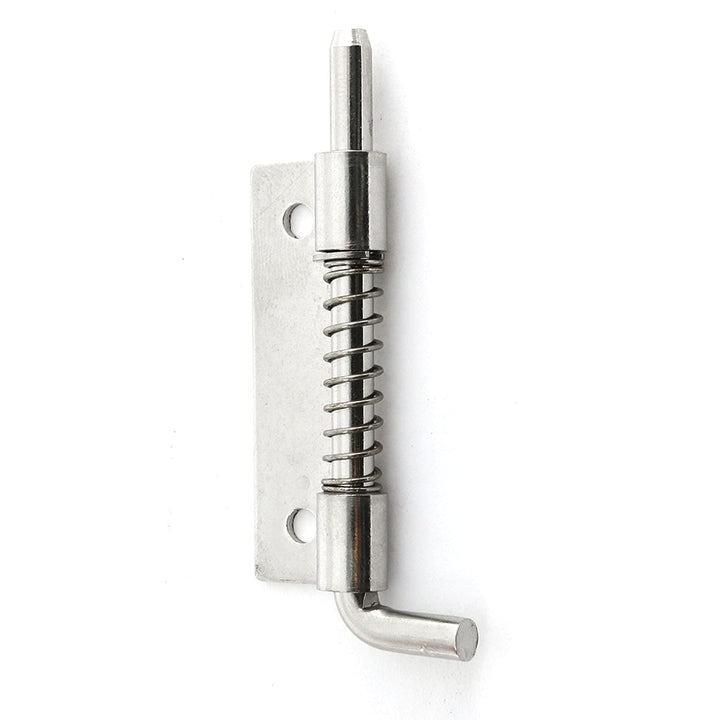 4Pcs M5 Spring Loaded Barrel Bolt Latch Length Sliding Bolt Carbon Steel 2L+2R