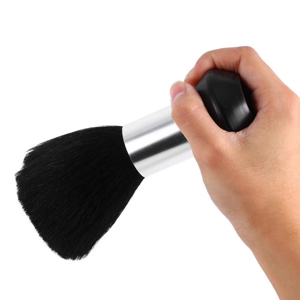 Barber Brush, Professional Soft Black Barber Hair Cutting Neck Duster Cleaning Brush Styling Tools