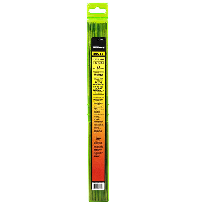 31101 E6011 Welding Rod, 3/32-Inch, 1-Pound