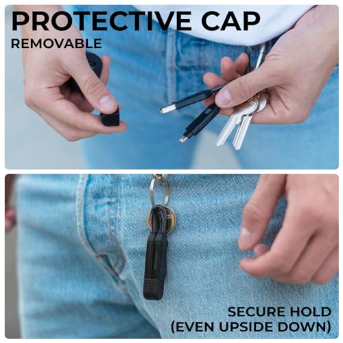 , inCharge X, Multi Charging Cable, Portable Keychain 6-in-1 with 100W Ultra-Fast Charging Power, Sapphire Blue, Multi Charger