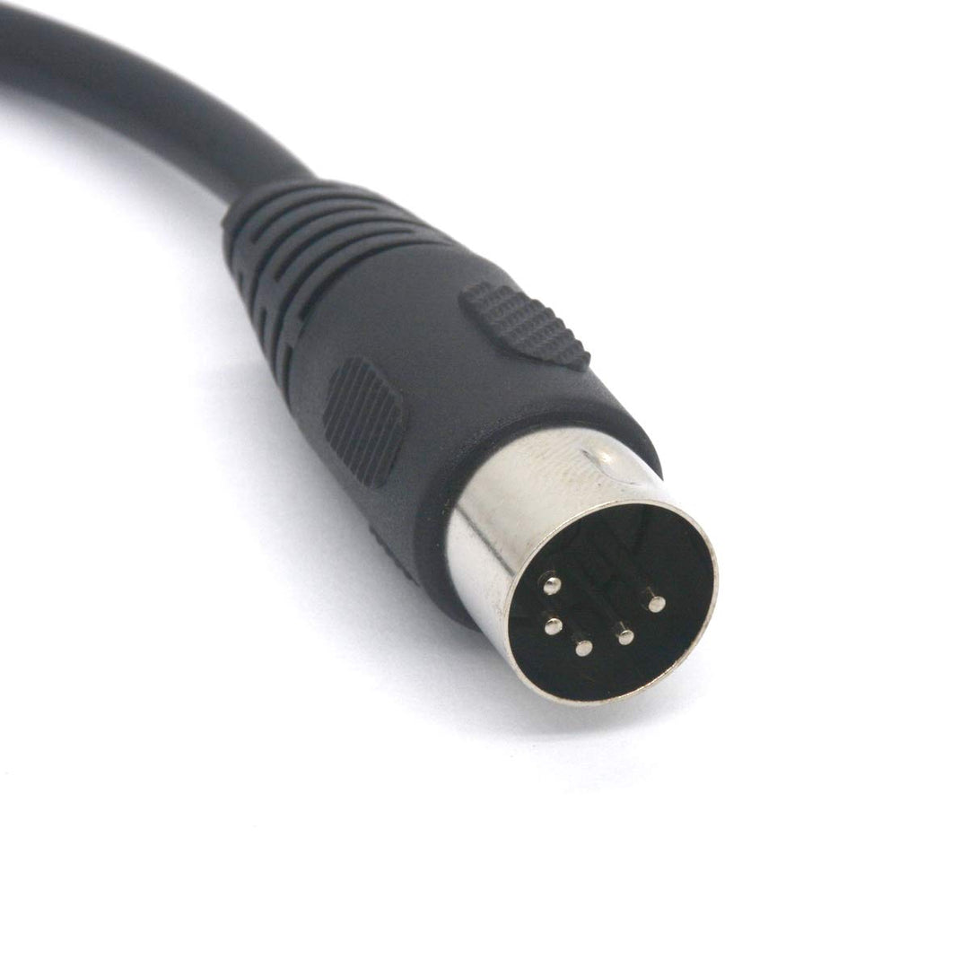 GLHONG 5 Pin DIN to PS/2 Cable Adapter, 5 Pin MIDI Male to 6 Pin Mini Din Female Adaptor for Mouser at Keyboard