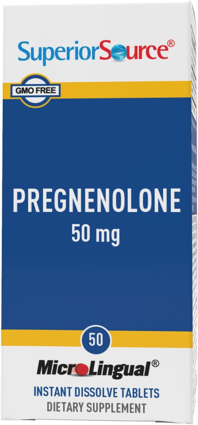 Superior Source Pregnenolone 50 mg - Brain Health Suppo