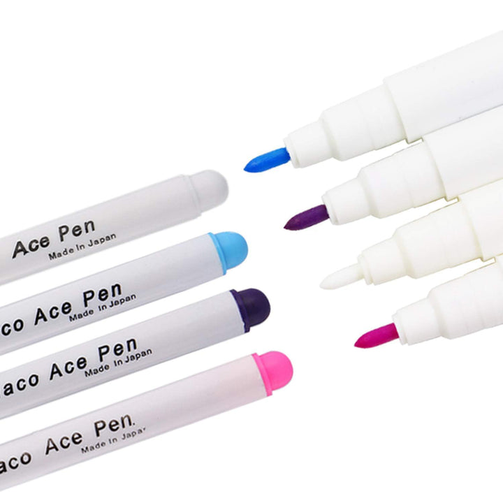 D&amp;D Fabric Marking Pens, 4 Color Water Soluble Ink for Quilting, Dressmaking, Sewing Marking &amp; Tracing Tools (4-Pack)