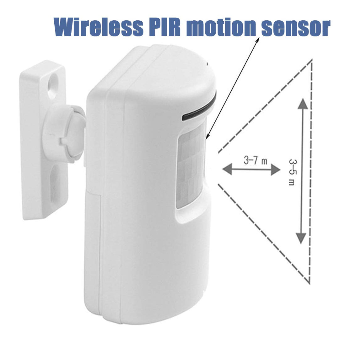 Door Chime,Wireless Business Door Motion Sensor Detector Smart Visitor doorbell Home Security Driveway Alarm with 1 Plug-in Receiver and 1 PIR Detector Weatherproof(White)