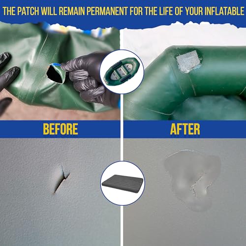 AquaPro Liquid Patch Waterproof Repair Kit for PVC Inflatable Boats, Rafts, ISUPs, Paddle Boards, Above Ground Pools, Hot Tubs, and Underwater Gear | Sealer +Cord |