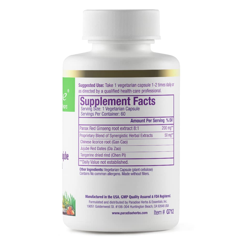 Paradise Herbs Ginseng Root Extract for Energy & We