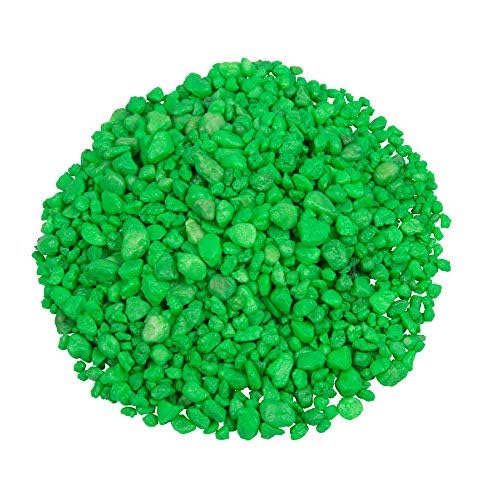 Aquarium Gravel, Green Fluorescent, 5-Pound